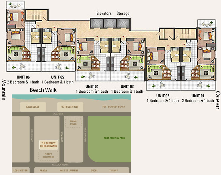 Regency On Beachwalk Honolulu, Hawaii Condo by